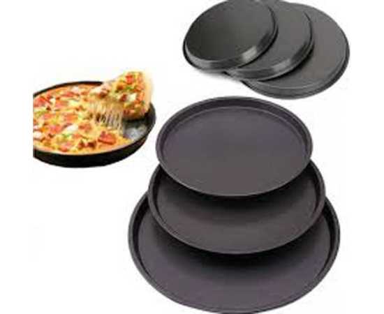 Pack of 3 Non Stick Pizza Pan Set