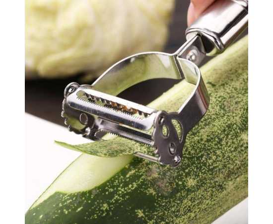 Stainless Steel Julienne Peeler Vegetable Peeler Double Planning Grater