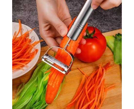 Stainless Steel Julienne Peeler Vegetable Peeler Double Planning Grater