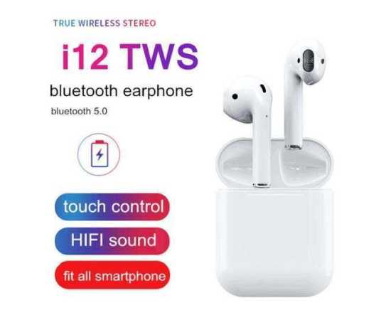 TWS I12 & i7s Airpods with Super Sound & Touch Sensors