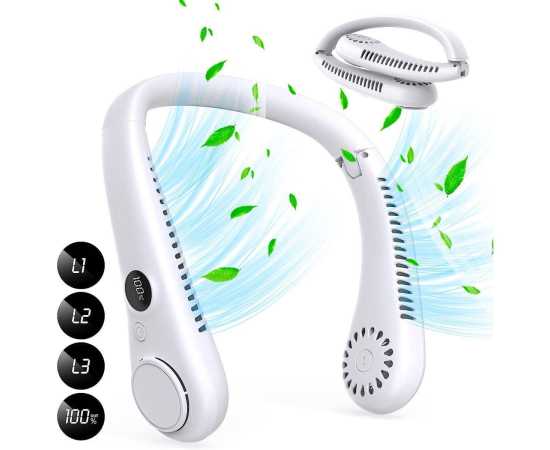 Portable 5000MAH Summer Air Cooling Bladeless Neck Fan Portable 5000MAH Summer Air Cooling Bladeless Neck Fan