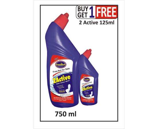 GoodBye ULTRA ACTIVE TOILET CLEANER 750Ml(Get free 2Active 125Ml)