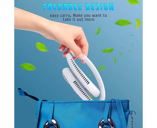 Portable 5000MAH Summer Air Cooling Bladeless Neck Fan Portable 5000MAH Summer Air Cooling Bladeless Neck Fan