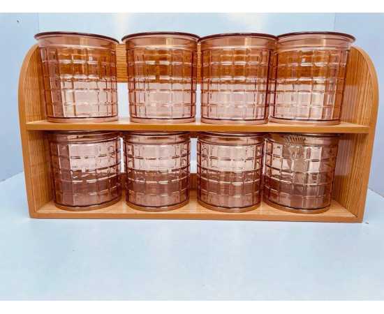 Glaxy Spices Storage Organizer Jars Masala Rack