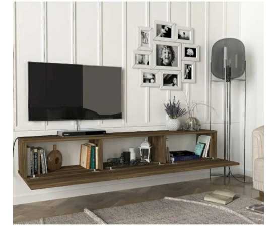 Revival home floating tv console with storage