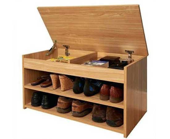 Shoes storage rack with seat