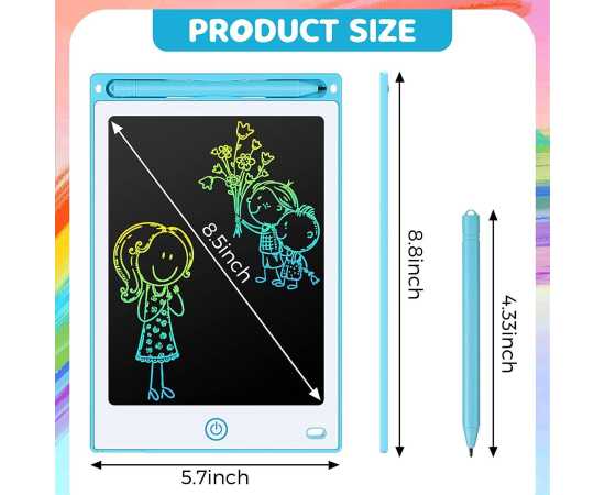 CD Writing Tablet 8.5 Inch Colorful Electronic Writing Drawing Pad LCD Drawing