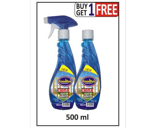 GoodBye Glass Cleaner 500Ml FOC (Buy One Get One Free)