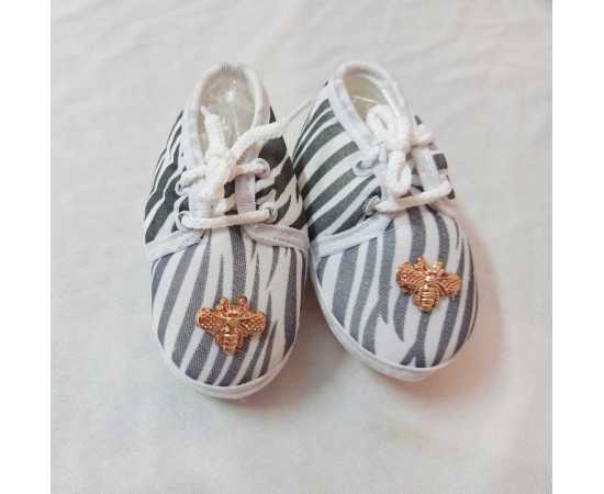 New Born Baby Pattern Small Shoes - 1 Pair