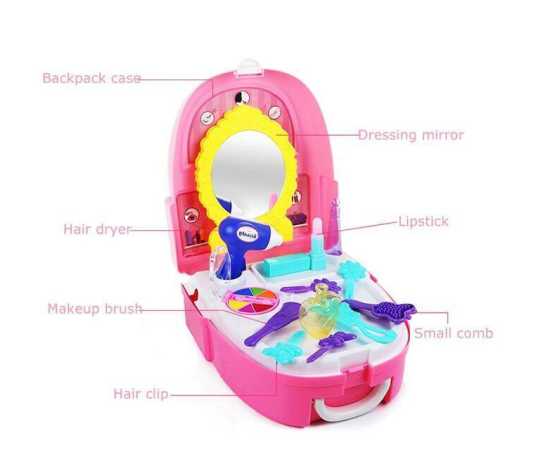 3 in 1 Beauty Makeup Kit Suitcase For Kids