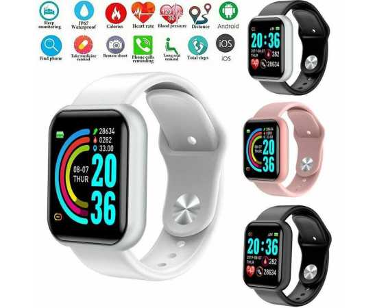 HKT Y68 Bluetooth Smart Watch