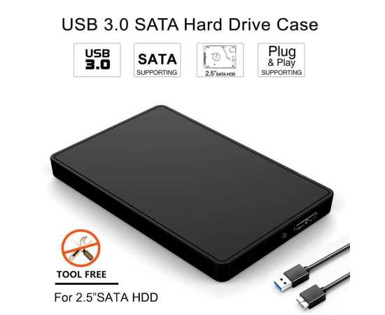 USB Portable SSD 2.5" Hard Drive Case 5GBPS USB Portable SSD 2.5" Hard Drive Case 5GBPS