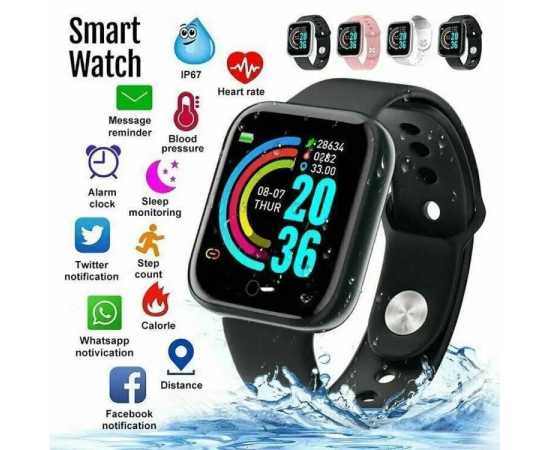 HKT Y68 Bluetooth Smart Watch