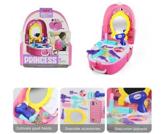 3 in 1 Beauty Makeup Kit Suitcase For Kids