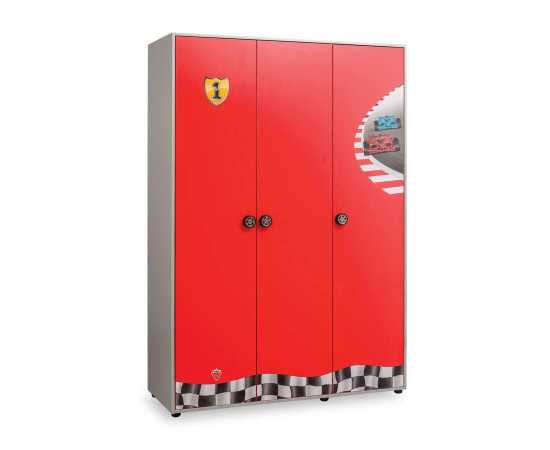 Turbo Wardrobe In Wood With 3 Doors