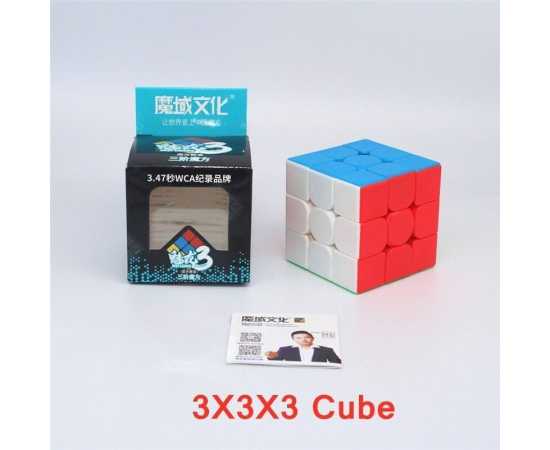 Moyu Fast Speed Cube 3x3 Sticker Less Puzzle Toy