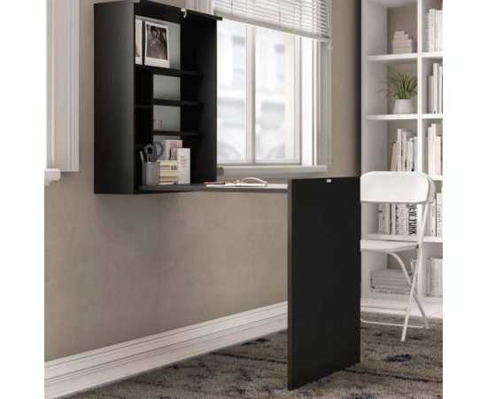 Toheed Wood Folding Wall Mounted Storage Desk