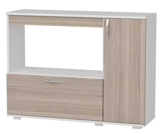 Microwave oven Rack Kitchen Cabinet - Light Brown