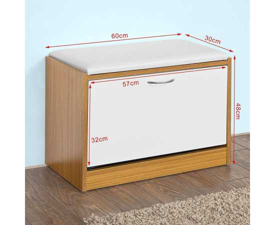 Wooden Shoe Organizer cabinet