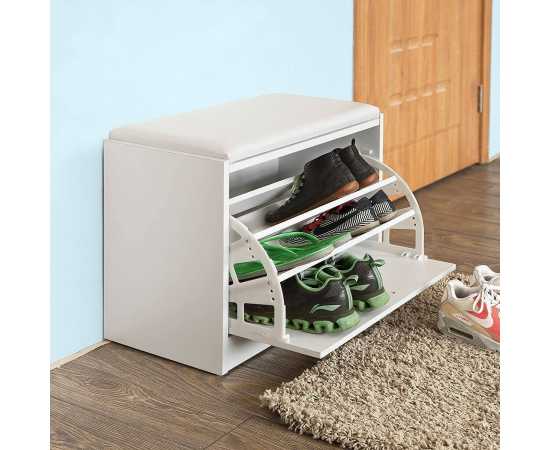 Wooden Shoe Organizer cabinet