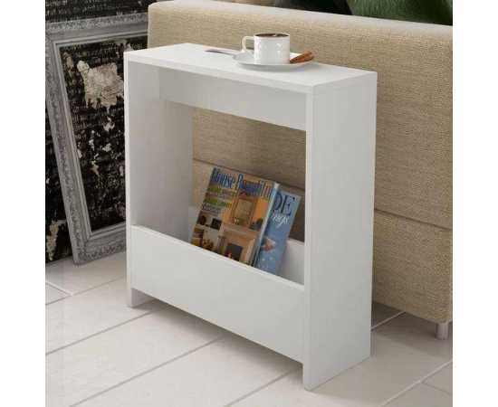 Wooden Living Room side table - White