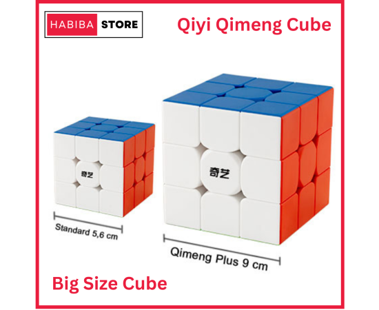 Big Cube Qiyi Qimeng Plus 3x3 Sticker less Educational Puzzle Toys