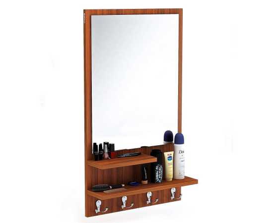 Dressing Table with Shelf Mirror and Hanging Hook