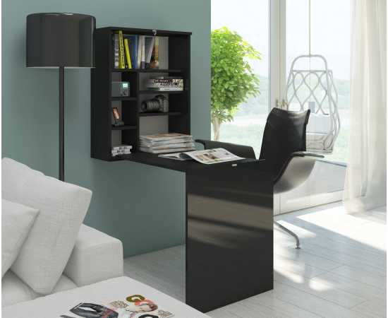 Toheed Wood Folding Wall Mounted Storage Desk