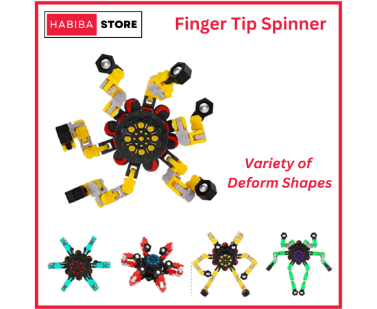 Fidget Spinner Robot Transformable Hand Toy - 1 Piece