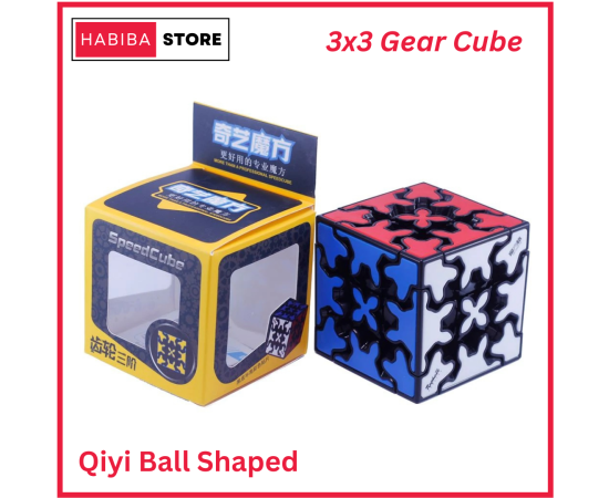 Qiyi Gear Cube 3x3 Sticker Less Smooth Puzzle Toy