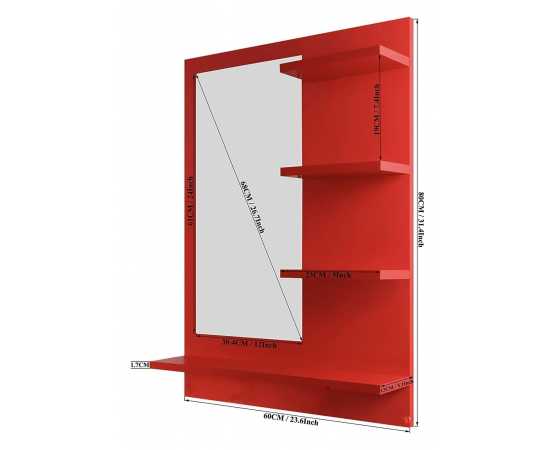 Wall Mirror Dressing mirror With Shelf