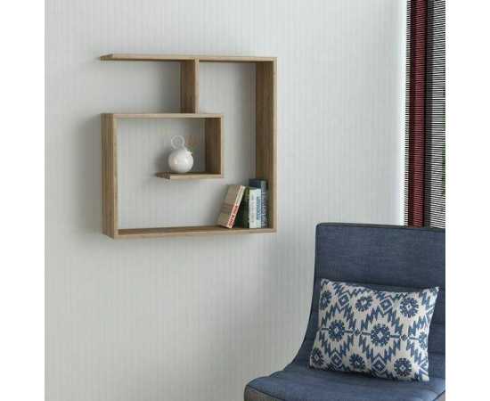 Wooden wall decorative shelf