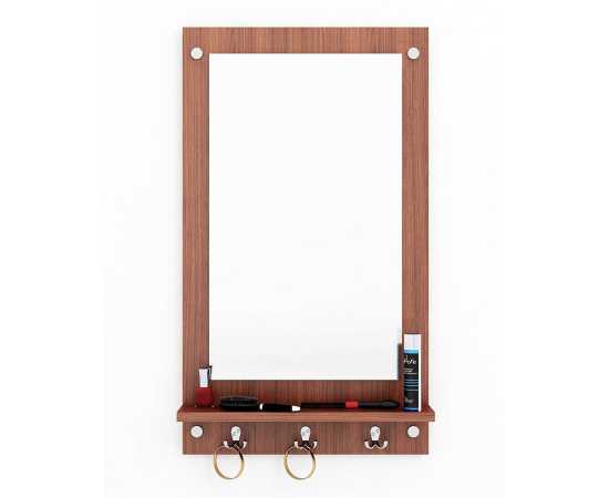 Wall Mirror with Shelf and Hanging Hook For Home