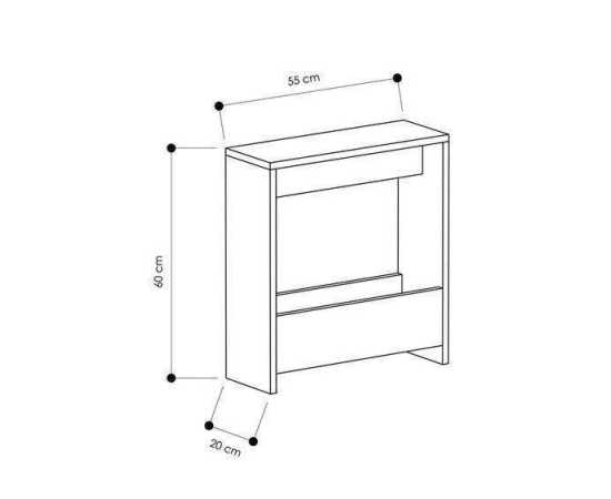 Wooden Living Room side table - White