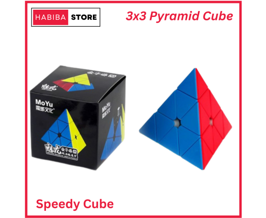 Moyu Meilong 3x3 Pyramid Cube Sticker Less Puzzle Toy