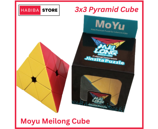 Moyu Meilong 3x3 Pyramid Cube Sticker Less Puzzle Toy