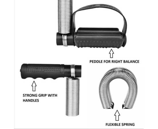 Tummy Trimmer Black Single Spring For Home Gym