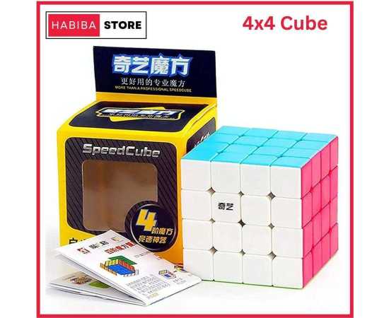 Rubiks Cube 4x4 Sticker Less Learning Puzzle Toy