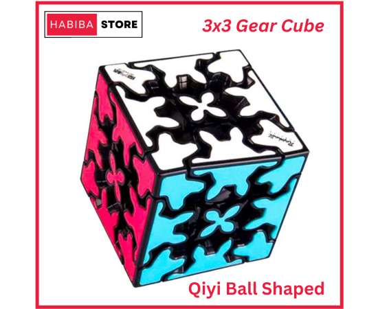 Qiyi Gear Cube 3x3 Sticker Less Smooth Puzzle Toy