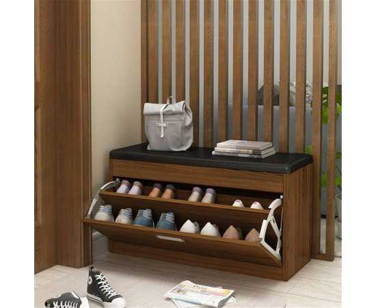 Shoe Rack Organizer Cabinet With 3 Layers Pulldown