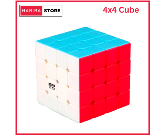 Rubiks Cube 4x4 Sticker Less Learning Puzzle Toy