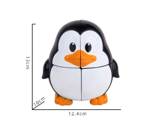 Yuxin Penguin Magic Cube 2x2 Puzzle Toy for Kids