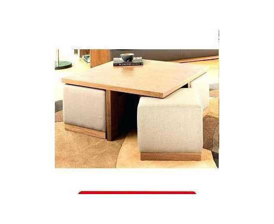 Light Brown Modern dream Dining or center table with 4 seats- MDF-TWDT04