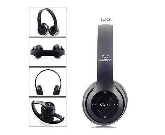 P47 5.0+EDR Wireless Headphone - Black P47 5.0+EDR Wireless Headphone - Black