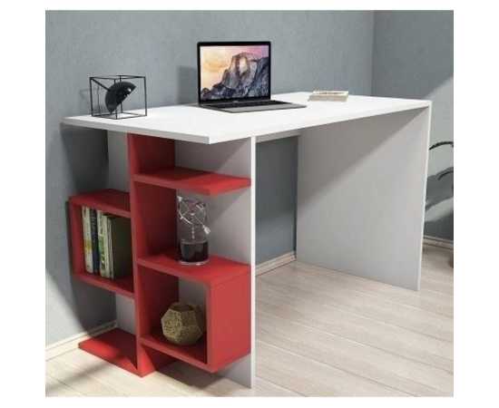 White & Red Study & Laptop table For Home & office - TWST42
