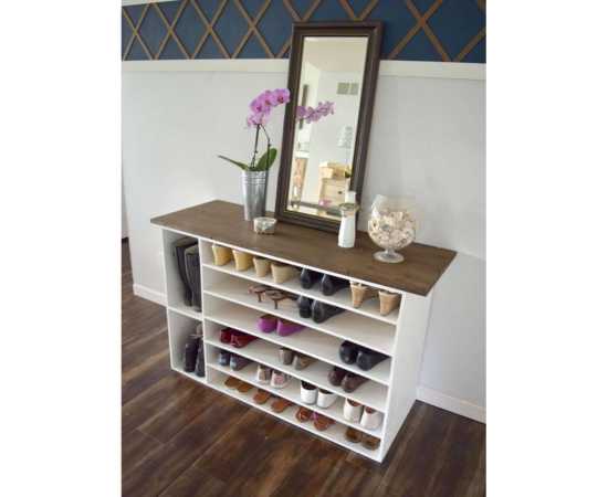 off white Modern shoes rack - MDF-TWSR01