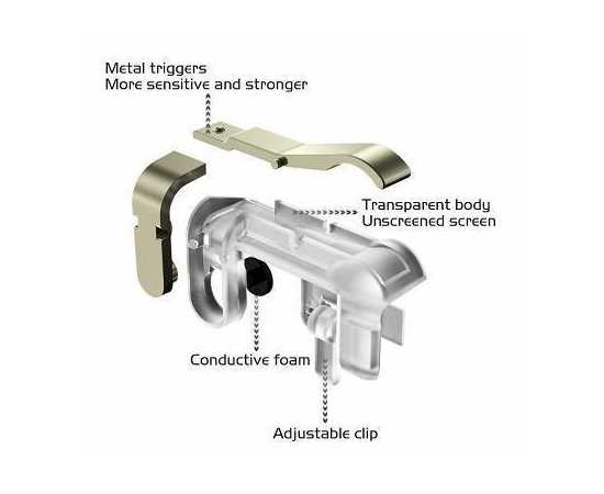 PUBG Trigger For Mobile Gaming - 1 Pair