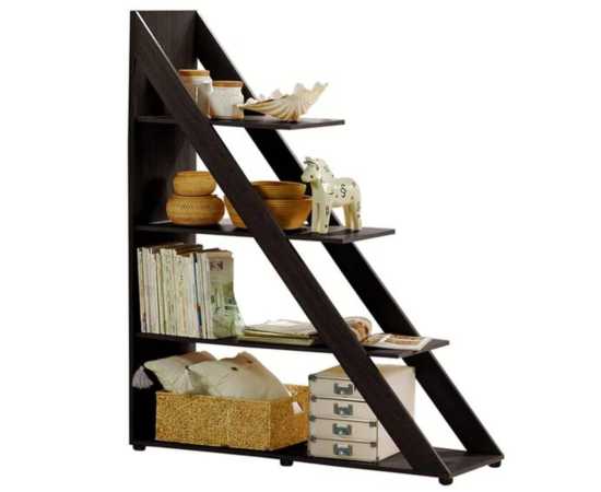 Triangle shape Brown decorative shelves Rack For Home & Office
