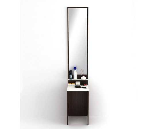 Full Length Dressing Table With Mirror & Shelf