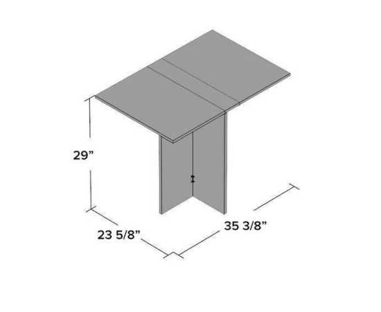 Toheed wood extendable Space Saving dining table